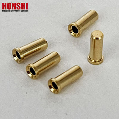 2.32mm connettore circolare contatti crimp femminile pennello di ottone pin di connettore placcato oro