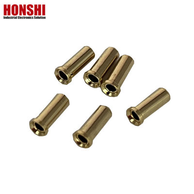 2.32mm connettore circolare contatti crimp femminile pennello di ottone pin di connettore placcato oro