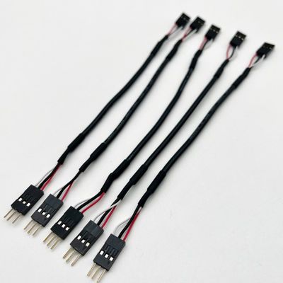 Custom 2.54mm Dupont Line Maschio Femmina Jumper Wire Harness Dupont Cavo 15cm Nero