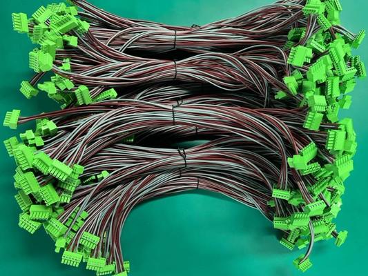 OEM Lunghezza del cavo Macchina industriale 5.08mm Blocco terminale Verde Assemblaggio di cablo e filo 0.5M 1M 100% Ispezione di prova
