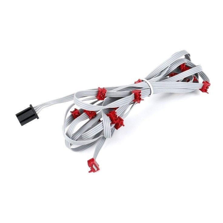 PVC poliestere 28AWG cavo piatto 1.27mm Micro connettore 8 pin IDC cavo