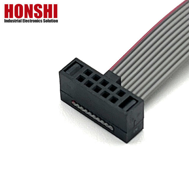 10 pin grigio cavo piatto connettore nastro di passo 1,27mm IDC cavo 10u" placcatura in oro