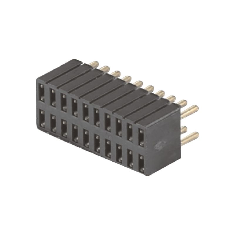 100 pin Female Header Connector DIP Straight H4.6mm 1.27x2.54mm 2AMP Corrente nominale