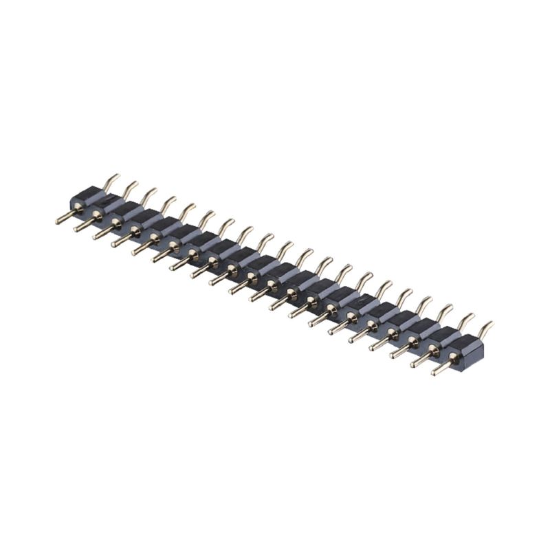 2.54mm connessione per intestazione di pin meccanizzata ad angolo destro SMT SMD PCB a riga singola
