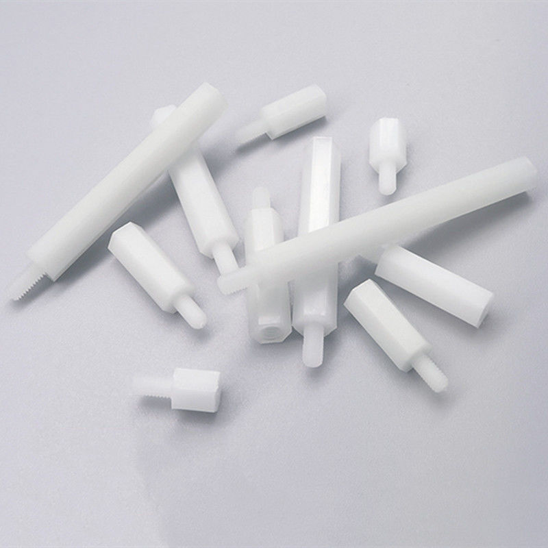 Stagno in plastica rotonda di nylon bianco per il montaggio attraverso buchi su schede di circuiti stampati