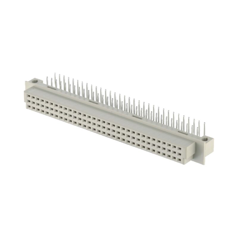 2.54mm DIN 41612 connettore 64 pin angolo destro pin femminile attraverso foro 3 fila connettore