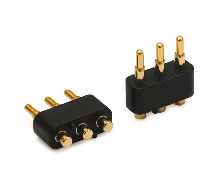 3.0 mm di passo 3 pin Placcato in oro SMT Tipo Automotive ottone Pogo Pin connettore per pcb