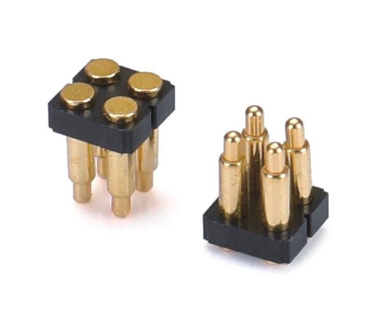 2.5mm 4 Pin Pogo Connector H3.5mm SMT Tipo Pogo in ottone placcato oro