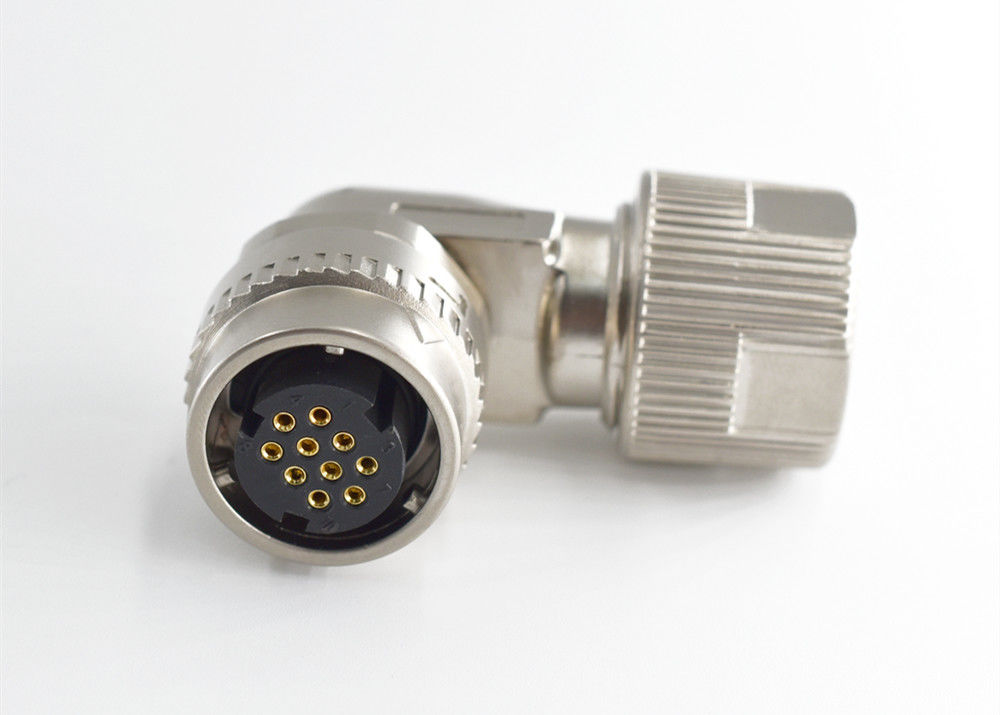 Filtro di saldatura ad angolo destro, connettore circolare, 10 pin per il cavo servofreno