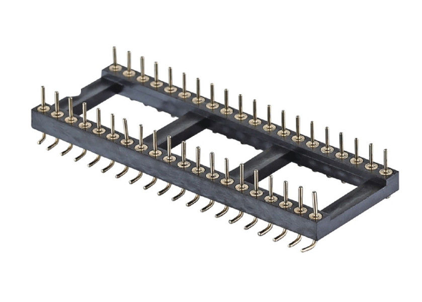 Capo di pin rotondo meccanizzato SMT Tipo PCB H3.0mm 6 pin - 64 pin Socket IC
