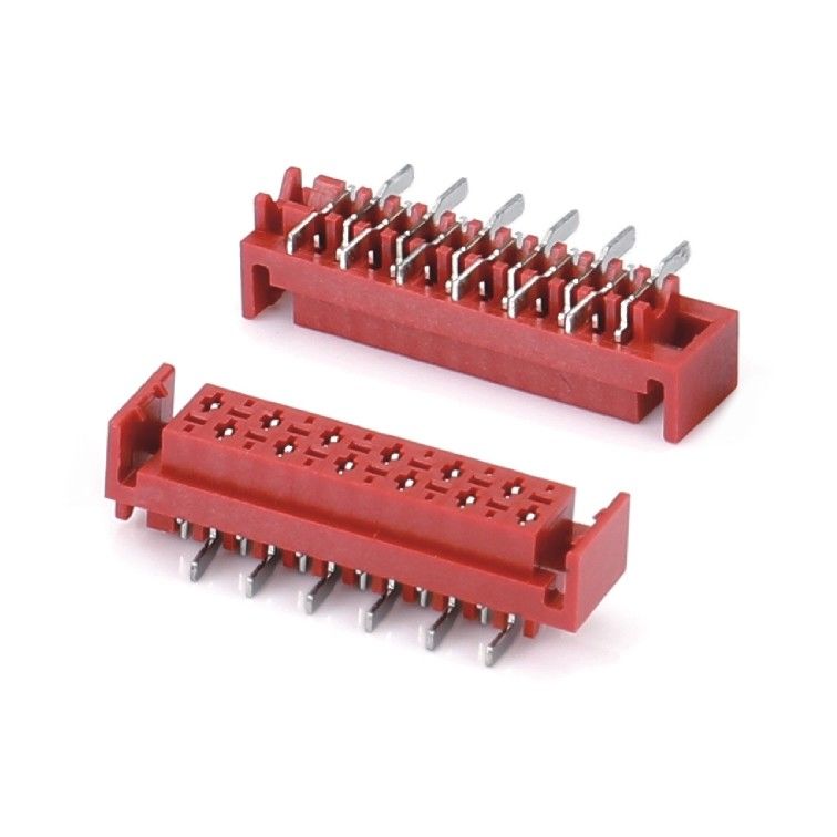 1,27 mm Red IDC Socket Micro Match IDC 4/6/8/10/12/16/20/24 Pin SMT Female Connettore