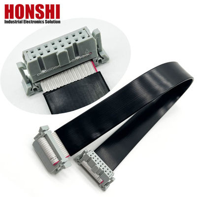 Cable a nastro in PVC piatto a 16 pin IDC con connettore a passo di 2,54 mm di lunghezza personalizzata