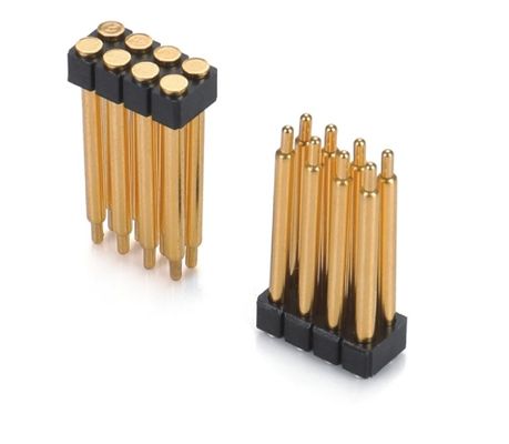 2.54mm 10 Pin doppia fila personalizzare Pogo Pin connettore placcato oro SMT