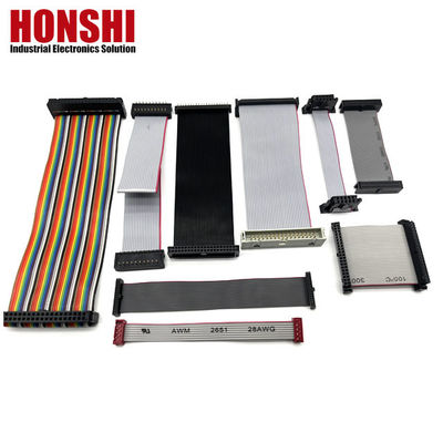 Assemblaggio di cavi piatti a nastro IDC UL2651 28AWG con conduttore di filo di rame stagnato