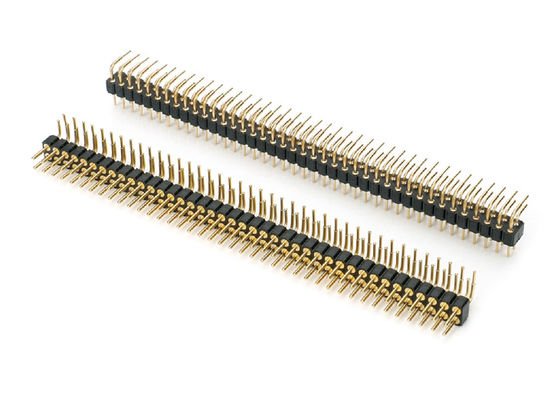 2.0 mm Maschio con intestazione a pin rotondo con connettore a PCB a doppia fila intestazione a pin lavorato