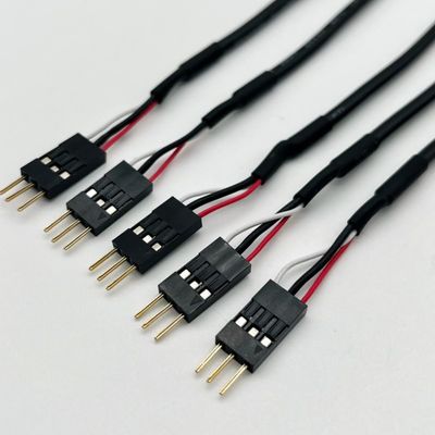Custom 2.54mm Dupont Line Maschio Femmina Jumper Wire Harness Dupont Cavo 15cm Nero